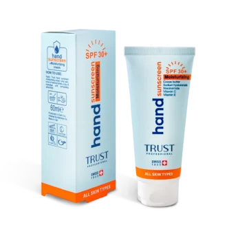 کرم تخصصی دست ضدآفتاب و آبرسان +SPF30 بی‌رنگ تراست